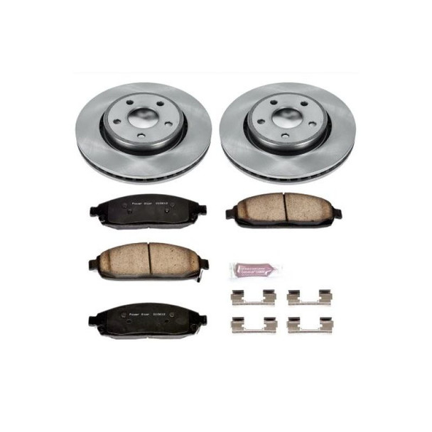 PowerStop KOE2219 Front Z16 Autospecialty Daily Driver OE Brake Kit for 05-10 Jeep Grand Cherokee WK & Commander XK