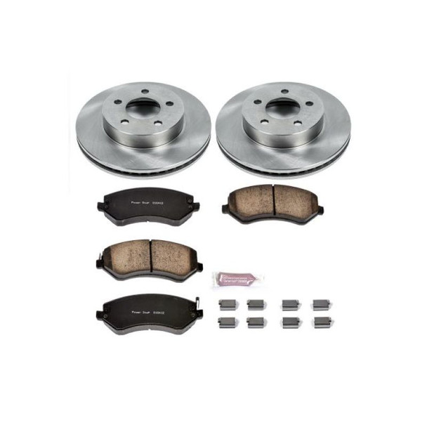 PowerStop KOE2160 Front Z16 Autospecialty Daily Driver OE Brake Kit for 02-07 Jeep Liberty KJ