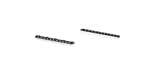 Road Armor 500BRS-TLMK-415 Treck Dual Upper 5 Ft. Bed Accessory Rail & 5-Light Mount Pair for 20-26 Jeep Gladiator JT