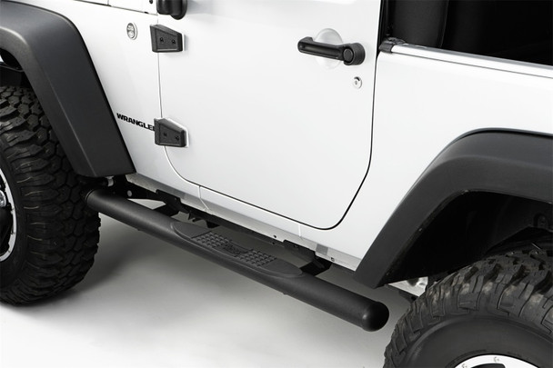 Rugged Ridge 4" Oval Tube Steps for 07-18 Jeep Wrangler JK 2 Door