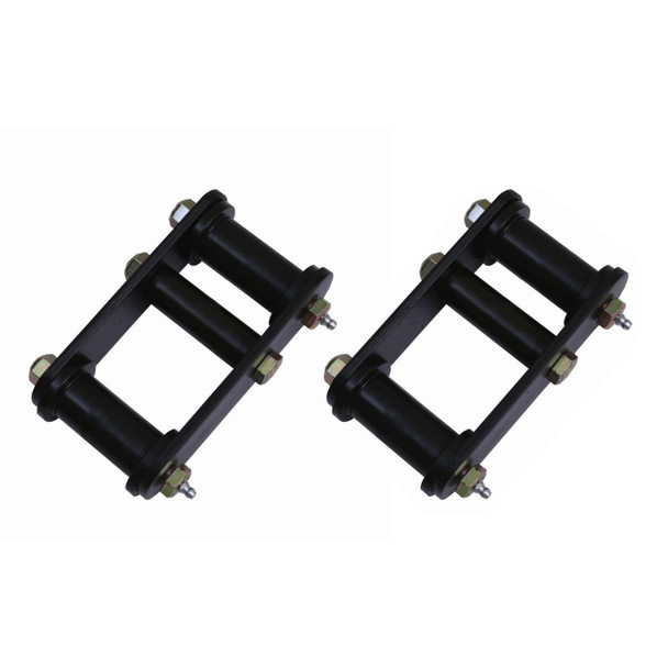 Rugged Ridge 18265.15 1" Grease Front Shackles in Black for 87-95 Jeep Wrangler YJ