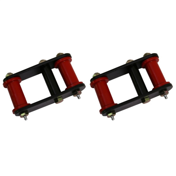 Rugged Ridge 18265.16 1" Grease Front Shackles in Red for 87-95 Jeep Wrangler YJ