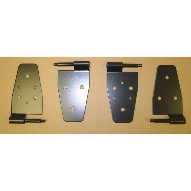 Rugged Ridge 11202.01 Door Hinge Kit in Black for 97-06 Jeep Wrangler TJ & Unlimited