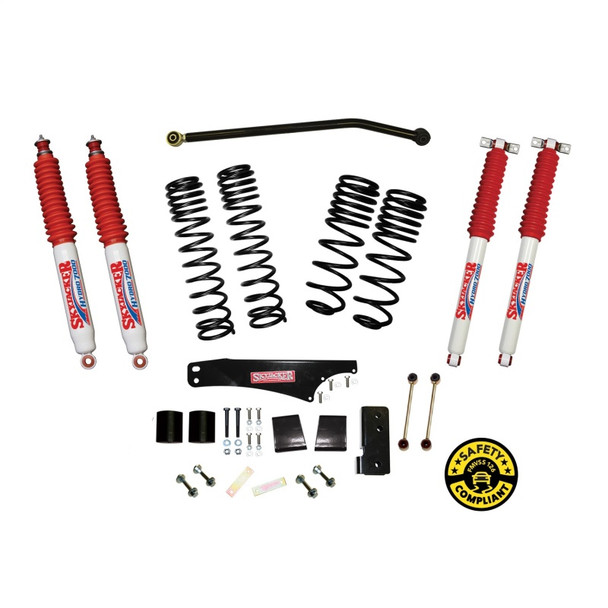 Skyjacker 3.5-4in Dual Rate Long Travel Suspension Lift Kit for 07-18 Jeep Wrangler Unlimited JK