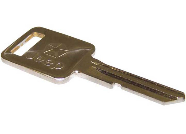 Crown Automotive 3641914 Blank Ignition Key & Door Key for 76-84 Jeep CJ Series, 87-90 Wrangler YJ & 84-90 Cherokee XJ