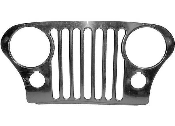 Crown Automotive RT34086 Stainless Steel Grille Overlay for 76-86 Jeep CJ Series