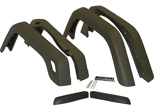 Crown Automotive 55254918K6 Original Replacement Style 6 Piece Fender Flare Set for 97-06 Jeep Wrangler TJ
