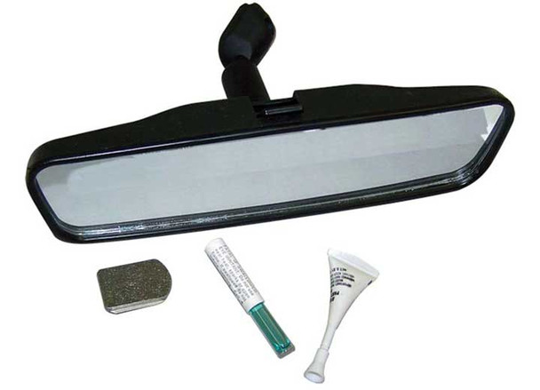 Crown Automotive 5965338K Rear View Mirror & Mount Kit for 55-02 Jeep CJ-5, CJ-6, CJ-7, CJ-8 Scrambler, Wrangler YJ & Wrangler TJ