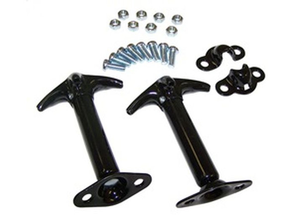 Crown Automotive 488601 Black Hood Latch Set for 42-95 Jeep CJ & Wrangler YJ