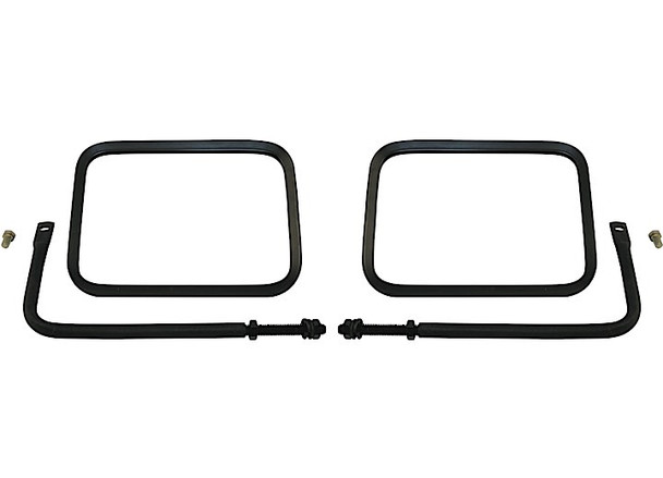 Crown Automotive RT30005 Safari Mirrors in Black for 76-18 Jeep CJ and Wrangler YJ, TJ, JK & Unlimited