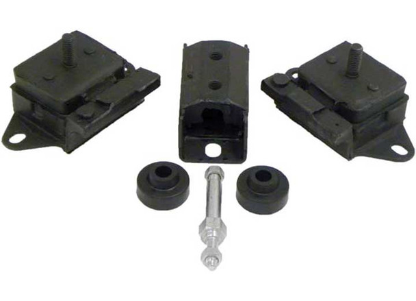 Crown Automotive 8128488K Engine & Transmission Mount Kit for 77-86 Jeep CJ with 6 Cylinder Engine