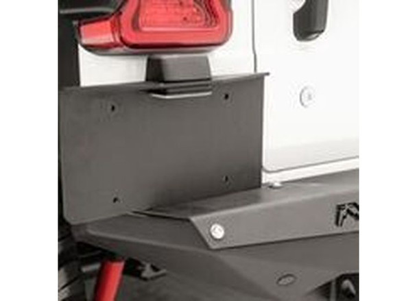 Fab Fours M4550-1 Rear Bumper License Plate Mount for 18-26 Jeep Wrangler JL