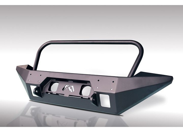 Fab Fours JK07B18581 FMJ Front Full Width Winch Bumper with Grille Guard for 07-18 Jeep Wrangler JK