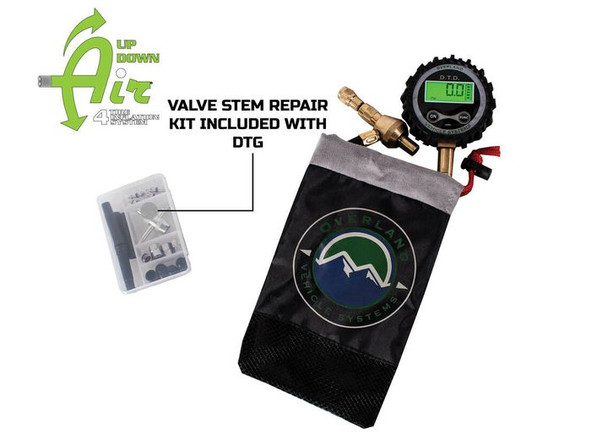 Overland Vehicle Systems 12020001 Digital Tire Deflator with Valve Stem Repair Kit & Storage Bag