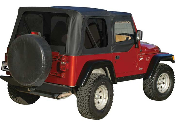 Rampage Products Replacement Soft Top with Skins & Tinted Windows for 88-95 Jeep Wrangler YJ