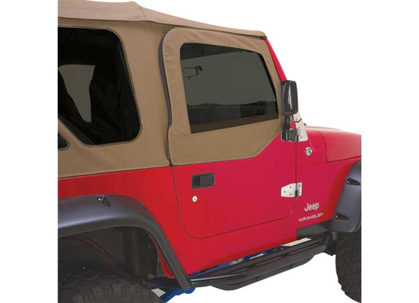 Rampage Products Complete Soft Top Kit with Upper Doors & Tinted Windows for 97-06 Jeep Wrangler TJ