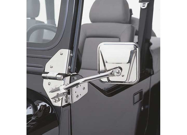 Rampage Products Side Mirrors for 76-95 Jeep CJ-5, CJ-7, CJ-8 Scrambler & Wrangler YJ