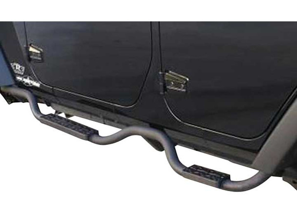 Rampage Products 26628 2" Slimline Step in Textured Black for 07-18 Jeep Wrangler Unlimited JK 4 Door