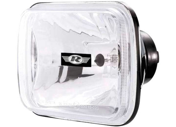 Rampage Products 5081127 200MM Rectangular H4 Conversion Headlight without Bulb for 84-01 Jeep Wrangler YJ & Cherokee XJ