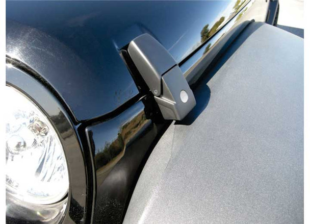 Rampage Products 76336 Locking Hood Catch Set in Black for 07-18 Jeep Wrangler JK