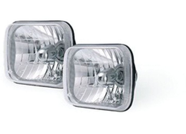 Rampage Products 5089927 H4 MSR Headlight Conversion Kit for 84-01 Jeep Cherokee XJ, 86-92 Jeep Comanche MJ & 87-95 Jeep Wrangler YJ