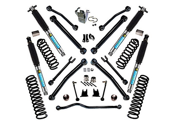 RealTruck Superlift K997 4" Lift Kit with Superide Shocks & Reflex Control Arms for 07-18 Jeep Wrangler Unlimited JK 4 Door