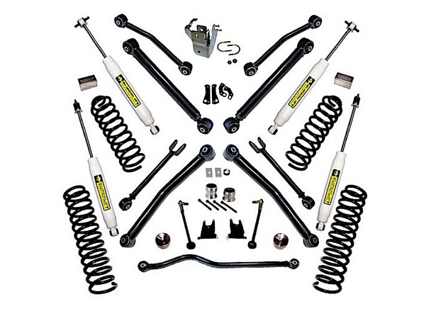 RealTruck Superlift K997F 4" Lift Kit with Fox Shocks & Reflex Control Arms for 07-18 Jeep Wrangler Unlimited JK 4 Door
