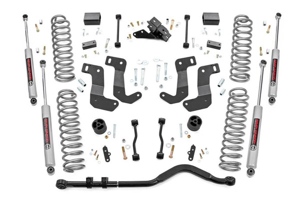 Rough Country 3.5in Suspension Lift Kit with Control Arm Drop for 18-26 Jeep Wrangler JL Unlimited
