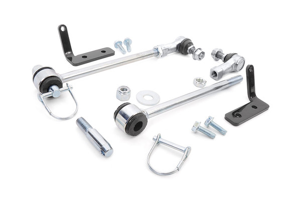 Rough Country Front Sway Bar Quick Disconnects for 07-18 Jeep Wrangler JK