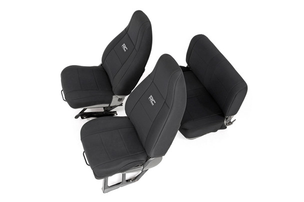 Rough Country 91009 Front & Rear Seat Covers for 91-95 Jeep Wrangler YJ