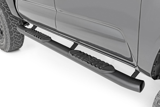 Rough Country 21008 Oval Nerf Steps for 05-23 Toyota Tacoma Double Cab