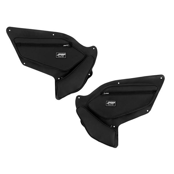 PRP Front Door Bags with Knee Pad for Polaris RZR PRO XP (Black) - E97-210