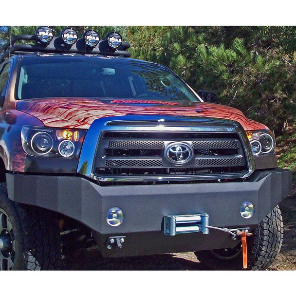 Body Armor Toyota Tundra Front Winch Bumper in Textured Black (Textured) - TN-19335