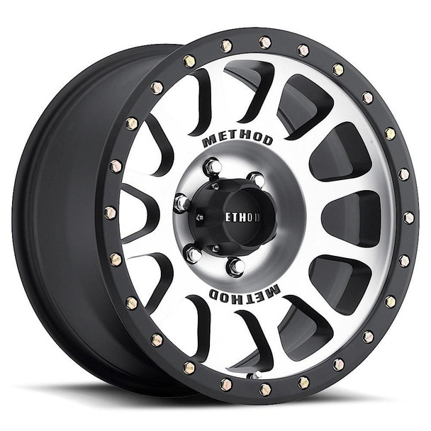 Method Race Wheels 305 NV, 18x9 with 6 on 5.5 Bolt Pattern - Machined / Black - MR30589060300