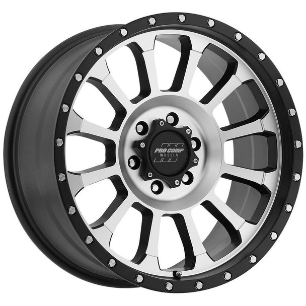 Pro Comp 34 Series Rockwell, 20x9 Wheel with 6 on 5.5 Bolt Pattern - Machined Face - 3534-2983