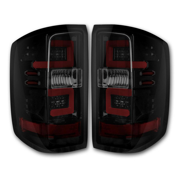 Recon LED Tail Lights (Smoked) - 264238BK