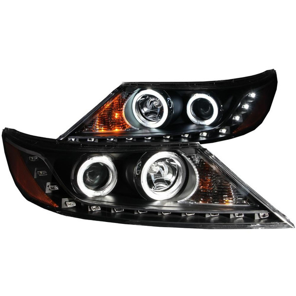 Anzo Projector Headlights with Halo (Black) - 111248