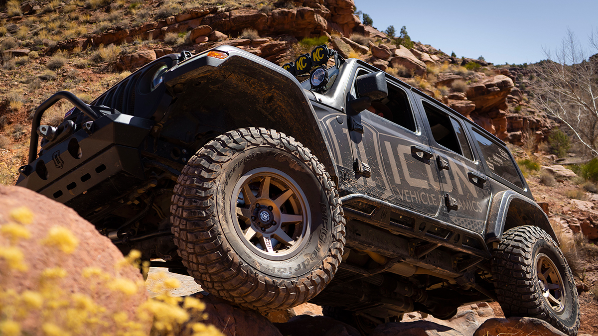 Icon Alloys Rebound Pro is a timeless design built specifically for your lifted Wrangler or Gladiator.