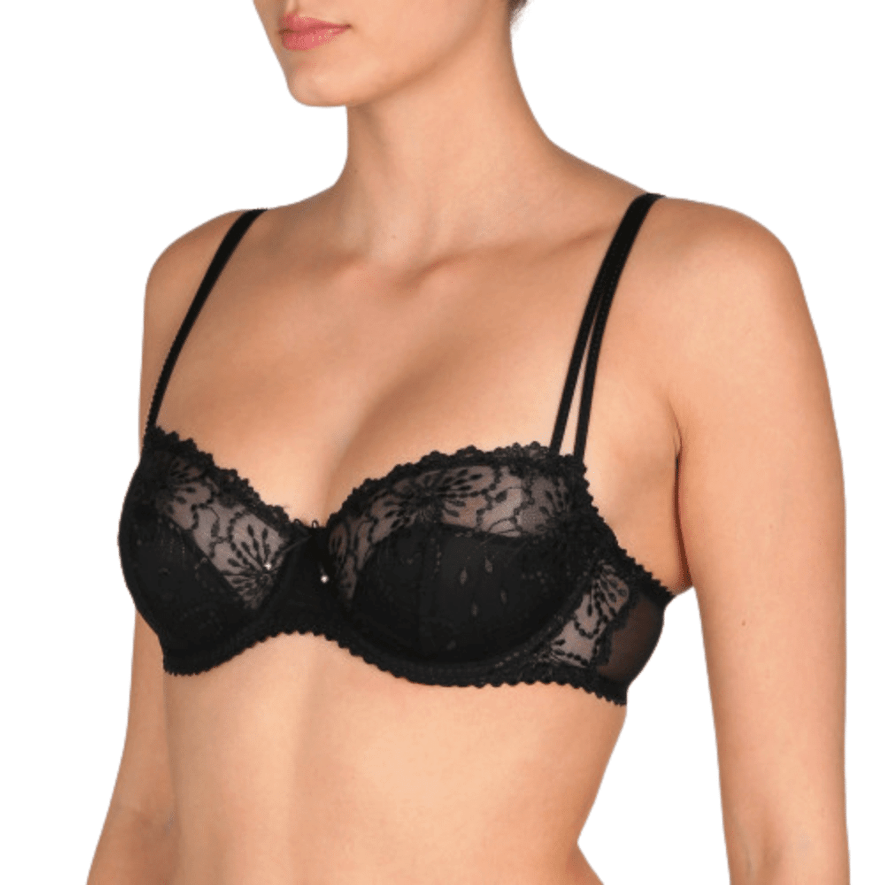 Marie Jo Jane Balcony Bra Horizontal Seam BLACK buy for the best price CAD$  177.00 - Canada and U.S. delivery – Bralissimo