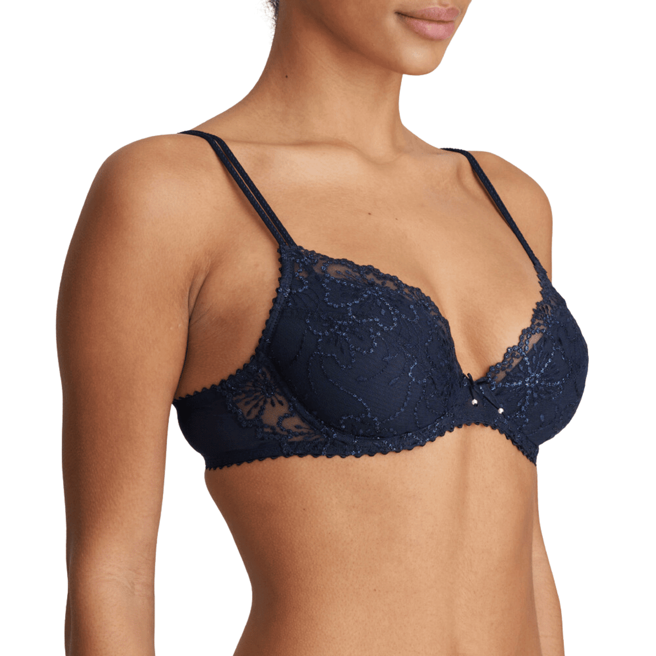 Plain Push-up Ladies Royal Blue Cotton Hosiery Bra at Rs 79/piece in  Tronica City