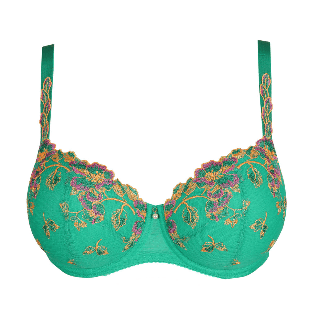 lady leafunpadded balcony bra | bright ochre