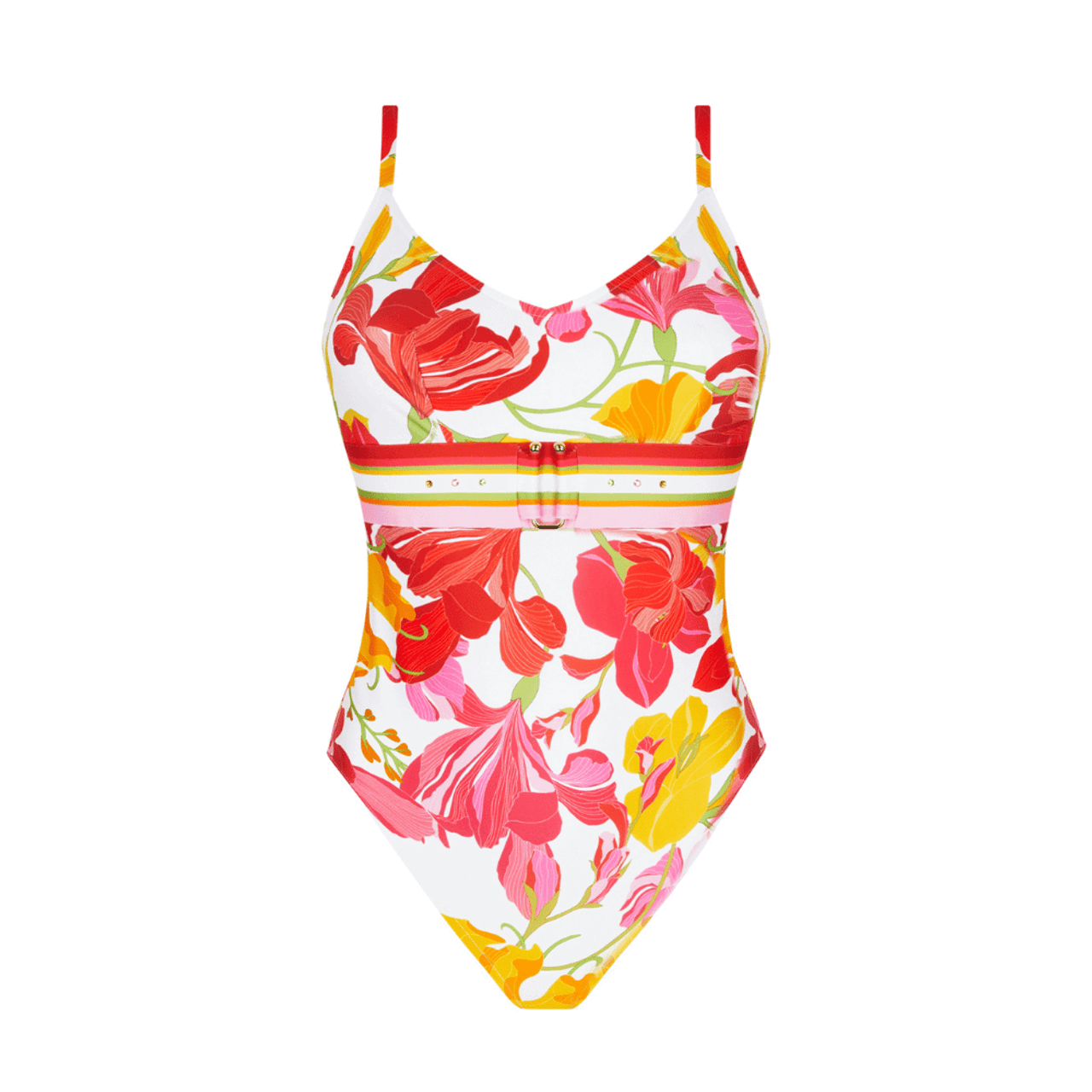 【LISE CHARMEL】新作ビーチシュミーズ★ENVOLEE FLORALE Lise Charmel Envolee Florale Wire Swimsuit