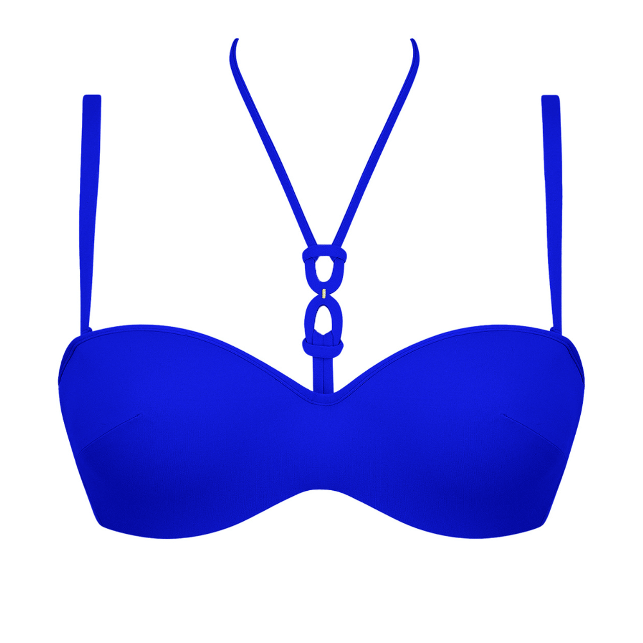Lise Charmel Grace Infinie Blue Bandeau Bikini Top Lise Charmel Grace Infinie Blue Bandeau Bikini Top