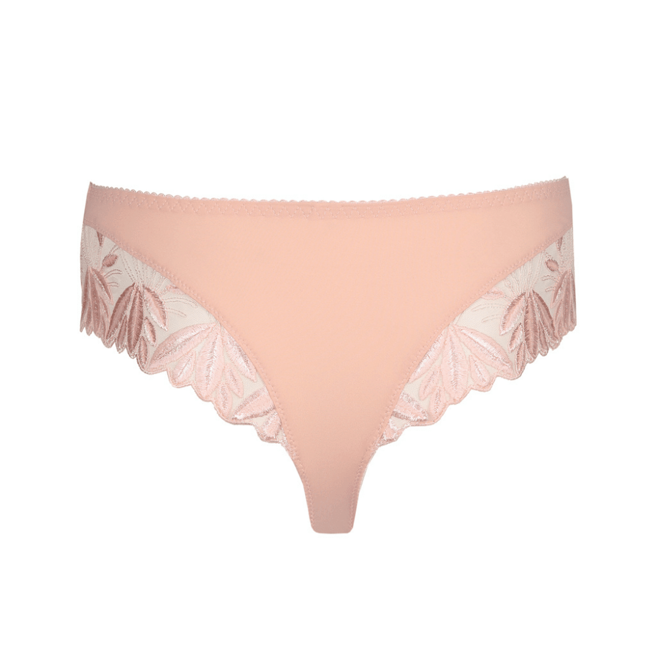 Virginia Laser Cut Thong- Rose Portofino