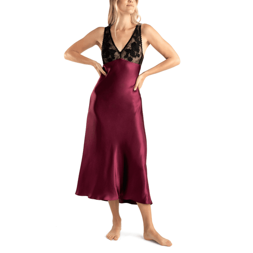 Linea Donatella Enchante Satin Nightgown Front