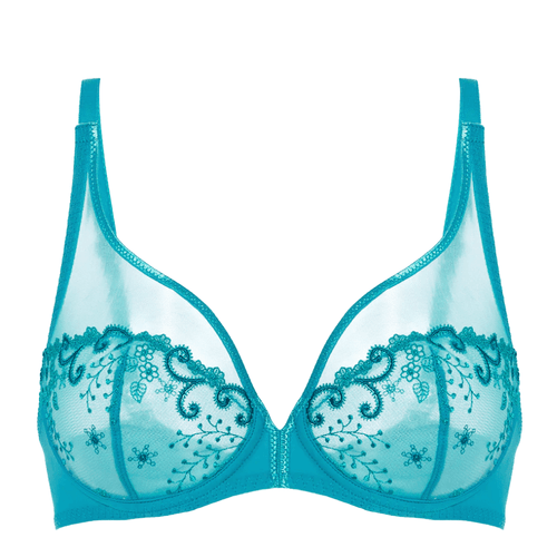 Simone Perele Delice Blue Plunge Bra Atoll Blue Atoll Blue