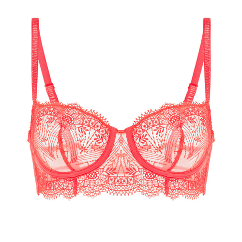 Simone Perele Allure Red Balcony Bra Simone Perele Allure Red Balcony Bra