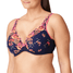 Prima Donna Devdaha Padded Plunge Bra 0163442 Navy Blue Side