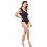 Gottex Tutti Fruitti One Shoulder Black Swimsuit ET242061 Side