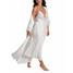 Linea Donatella Long Satin Dressing Gown LXB035 Side